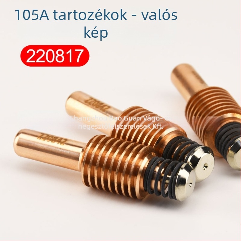 Elektródtartó hegesztőgéphez - 105A, rézből készült elektróda-duza, örvénygyűrű, rögzített védő sapka
