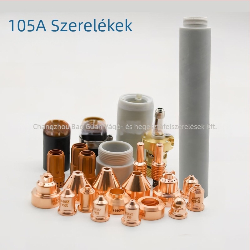 Elektródtartó hegesztőgéphez - 105A, rézből készült elektróda-duza, örvénygyűrű, rögzített védő sapka