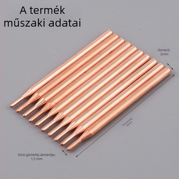 Dawn márkájú kézben tartott réz ponthegesztő tű 18650-ös Li-ion akkumulátorokhoz, 10 db