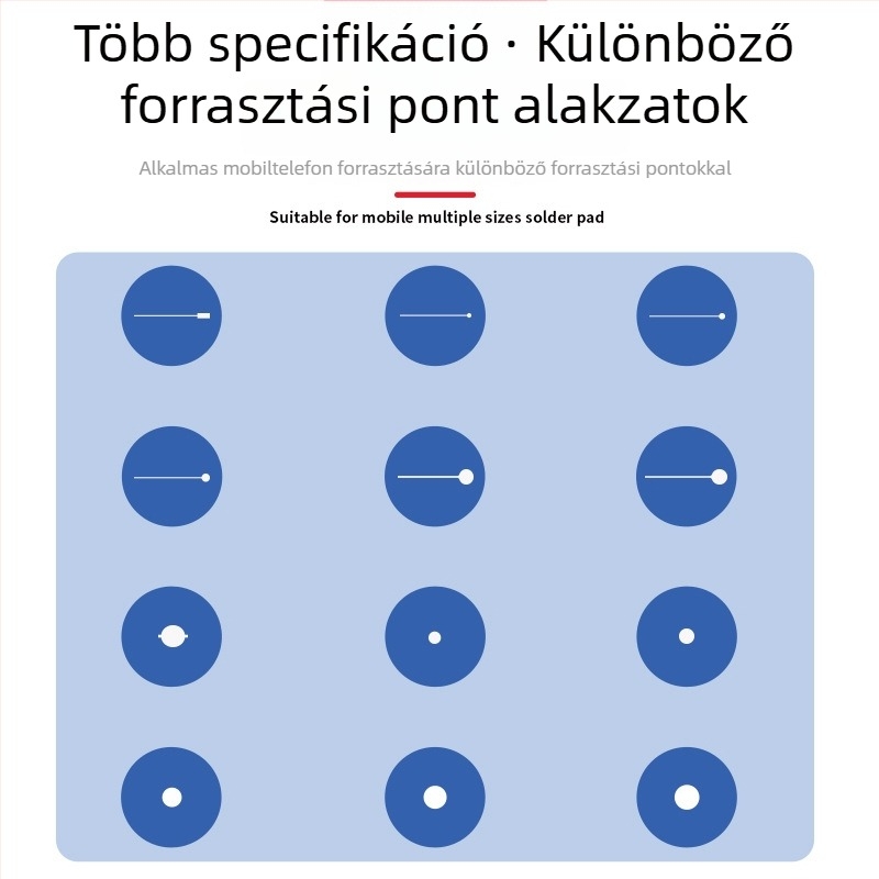 Pontszerű forrasztópadok – IC-08A, javítási forrasztási kapcsolatok, testreszabható, Márka B&R