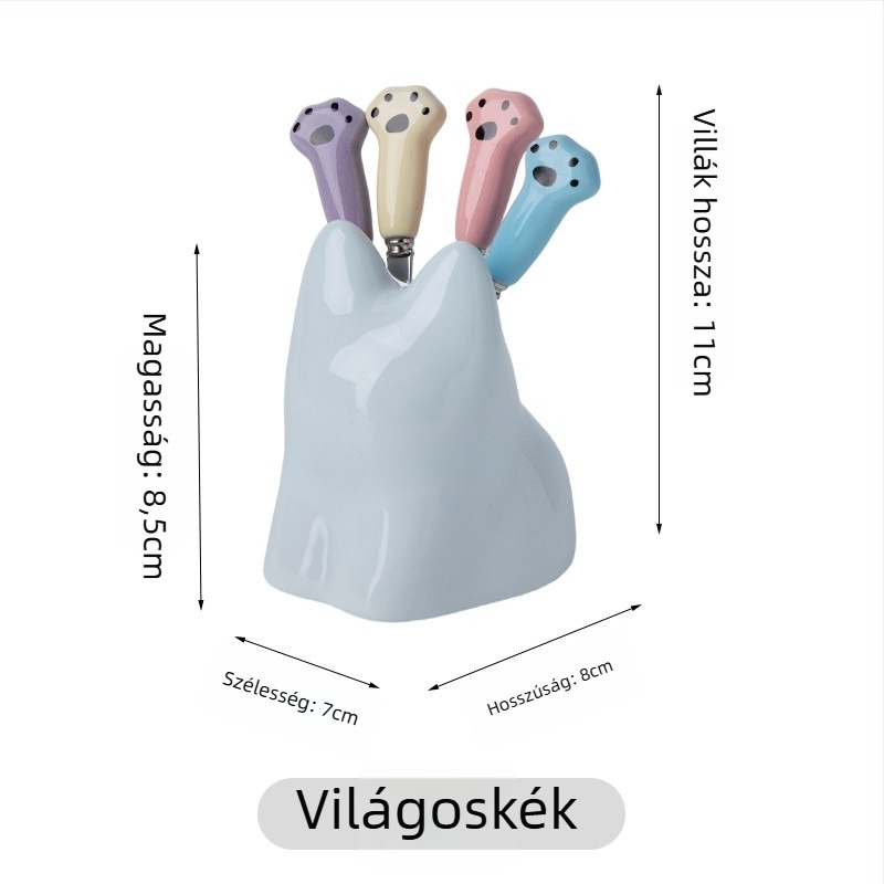 Gyümölcsvillák készlete, kerámia anyag, friss és aranyos stílus, felnőtteknek