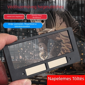 Hegesztő sapka automata sötétedő lencsével és tükrökkel, teljesen automata