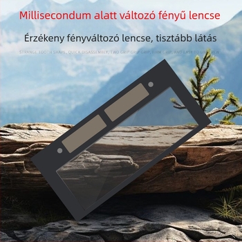 Hegesztő sapka automata sötétedő lencsével és tükrökkel, teljesen automata
