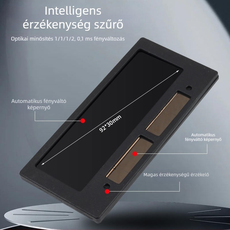 Hegesztő sapka automata sötétedő lencsével és tükrökkel, teljesen automata