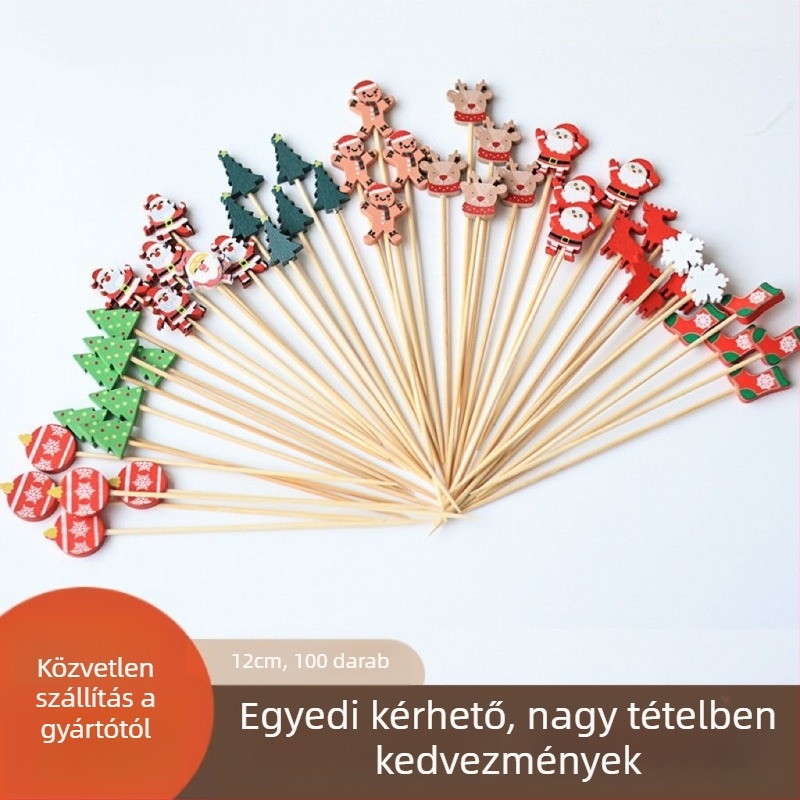 Bambusz gyümölcsvilla, egyszer használatos gyerekeknek, Yunong, rajzfilm minta, modern egyszerű stílus