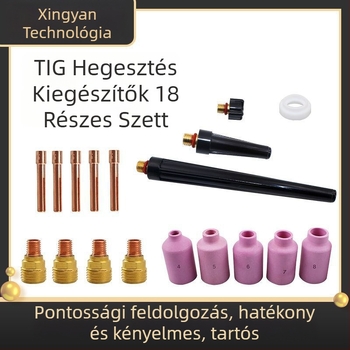 WP-9/20/25 Argon ívpisztoly tartozékok porcelán fúvóka, wolfrámtű, elválasztó csipesz, pisztoly vége és vízhűtésű fúvóka — Xingyan Technology