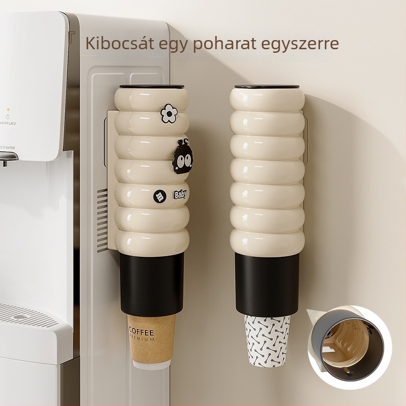Fali pohártartó PET anyagból, nordic stílus, súly 0.36 kg