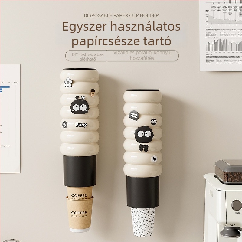 Fali pohártartó PET anyagból, nordic stílus, súly 0.36 kg