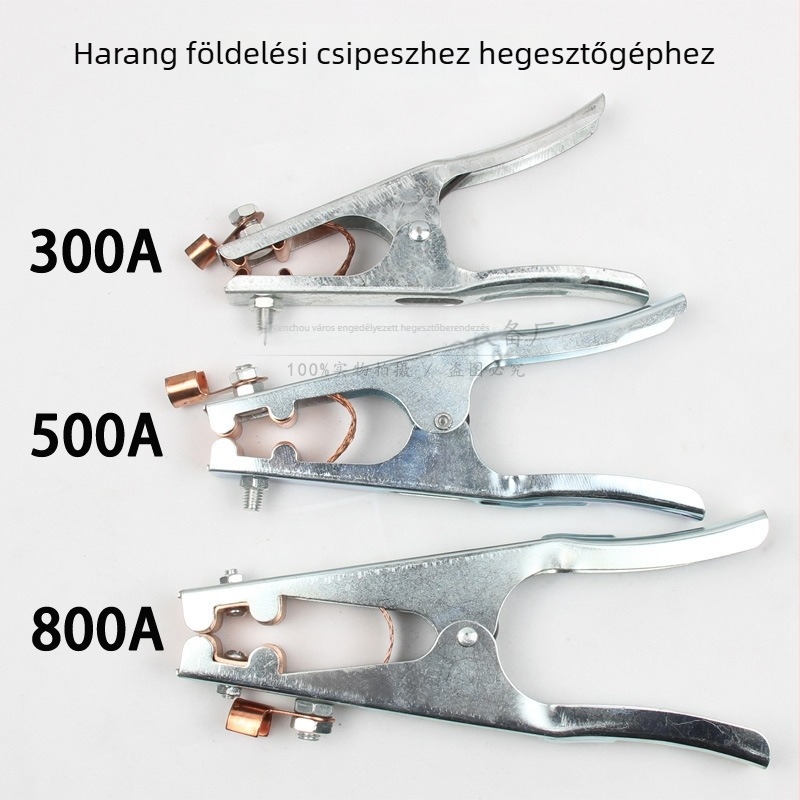 Hegesztő földelő csipesz, vasból készült, univerzális földelő vezetékekhez
