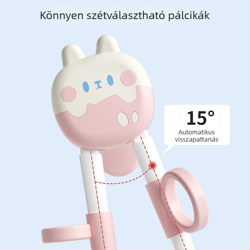 Mobiko gyerekeknek edzőpálcikák – ABS anyag, készlet 4 darab, rajzfilmszerű stílus, 12 hónapos kortól