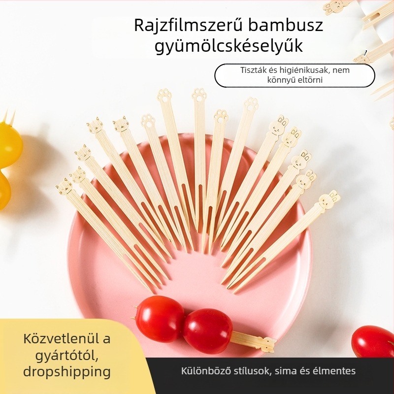 Gyümölcs villa készlet - Fa, Rajzfilm mintás, Gyerekeknek, Kreatív és friss, aranyos stílus.
