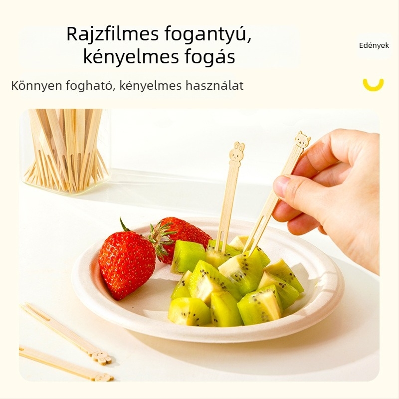 Gyümölcs villa készlet - Fa, Rajzfilm mintás, Gyerekeknek, Kreatív és friss, aranyos stílus.