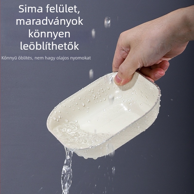 Kerámia csonttál, négyzetes alak, celadon bevonat, könnyű luxus stílus, mikróban használható