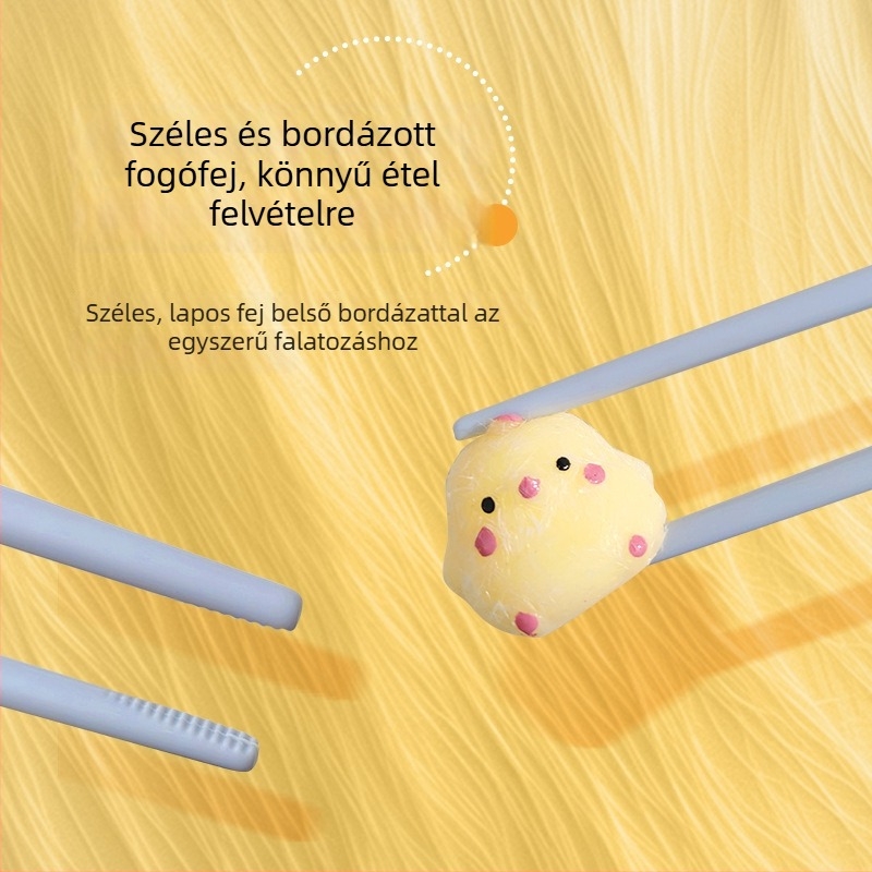 Tanuló evőpálcika edző — fogáskorrekció, ABS anyag, 24 hónap és ezután, 1 pár, egyszerű stílus