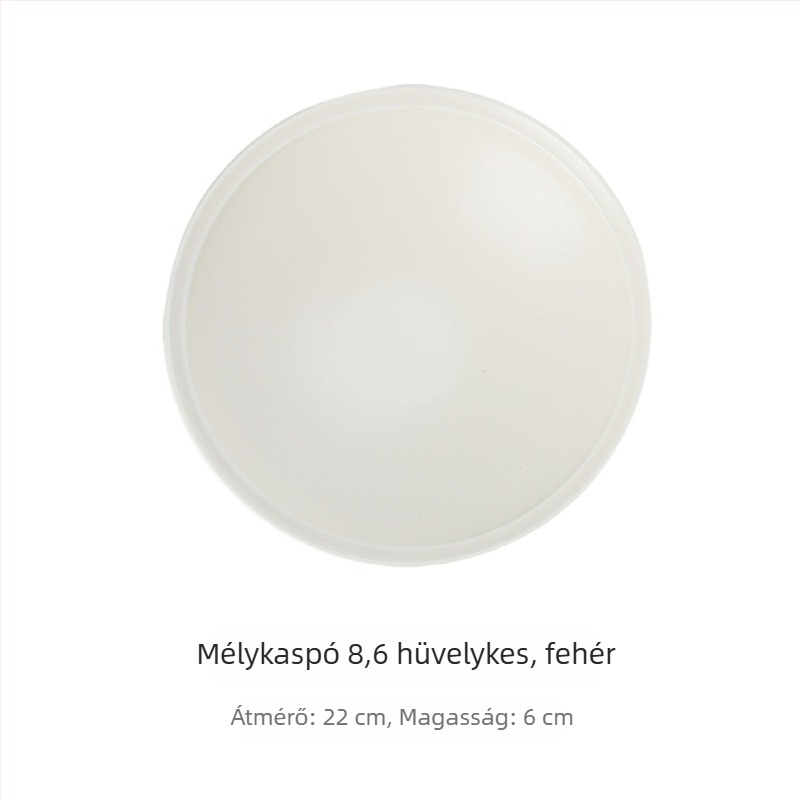 Porcelán tálak és tányérok készlet, egységes mintázat, matt felület, japán stílus, alsó glazúra