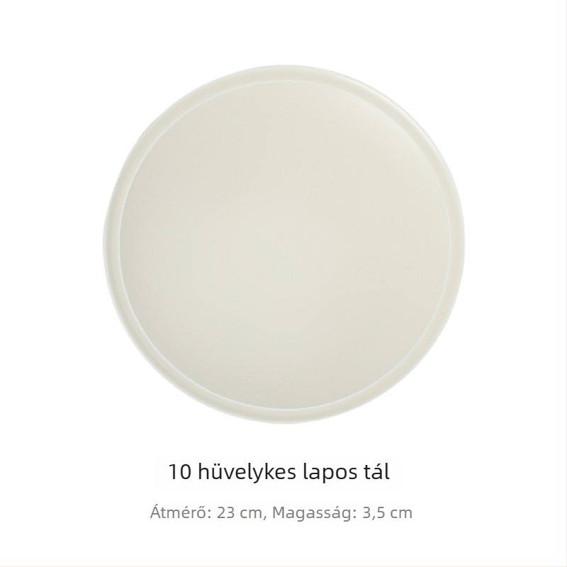 Porcelán tálak és tányérok készlet, egységes mintázat, matt felület, japán stílus, alsó glazúra