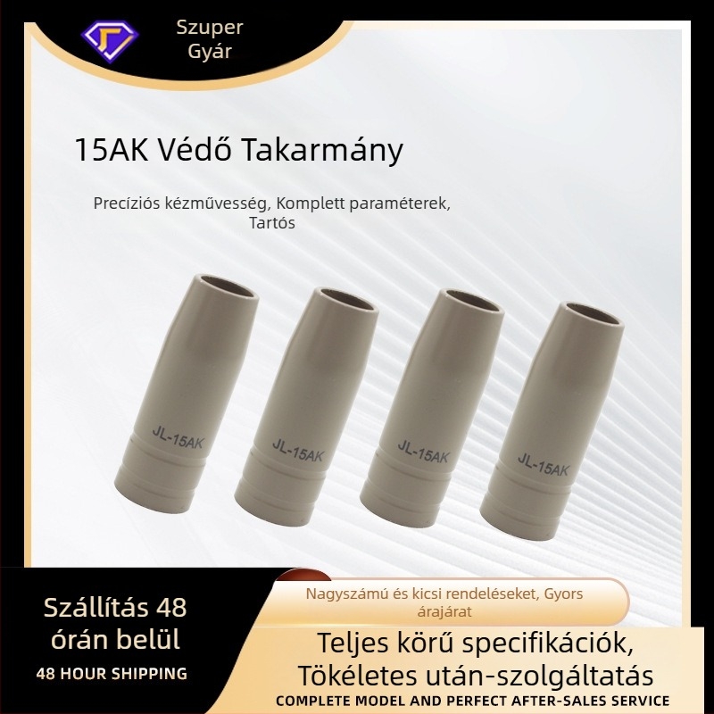 Yi Xing Yi gázárnyékolt hegesztőpisztoly védőcsöve bevonattal, tapadásmentes, vezető, kompatibilis 15AK