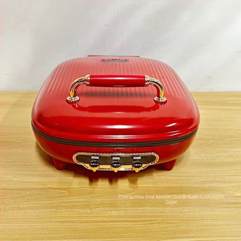 Elektromos palacsinta serpenyő dupla fűtéssel (modell EL-5020A; 1400W; 220V; alkalmas 2-3 személyre)