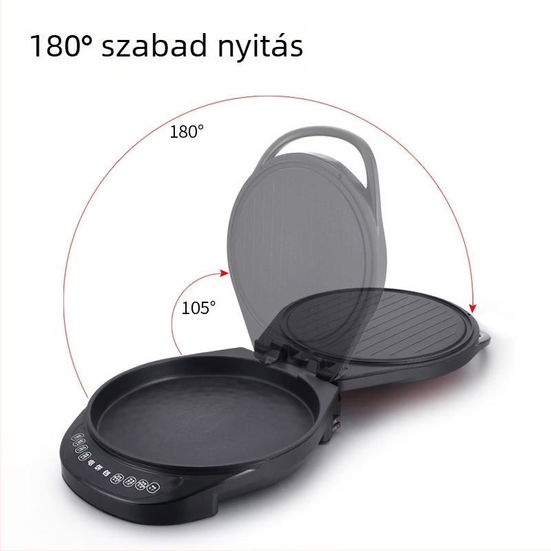 Yangzi elektromos palacsinta készítő, kétoldalú fűtés, lebegő serpenyő kialakítás, 220V, 1200W
