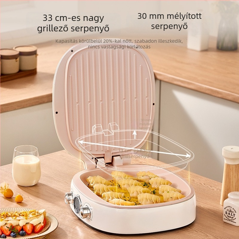 Palacsintasütő EL-5023 kettős fűtéssel, 1400W, 220V, mechanikus vezérlés