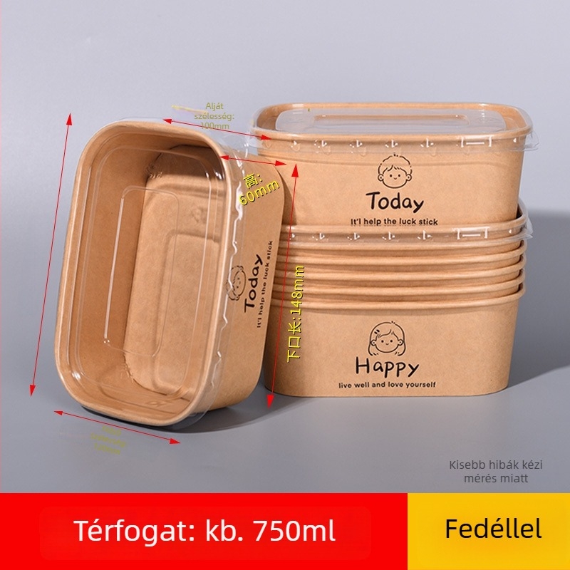 Egyszer használatos papírtálak és étkezési eszközök háztartási és catering célokra — farost alapú papír PE laminálattal, mikrohullámú sütőben nem használható, szitanyomott logó, testre szabható, biológiailag lebomló