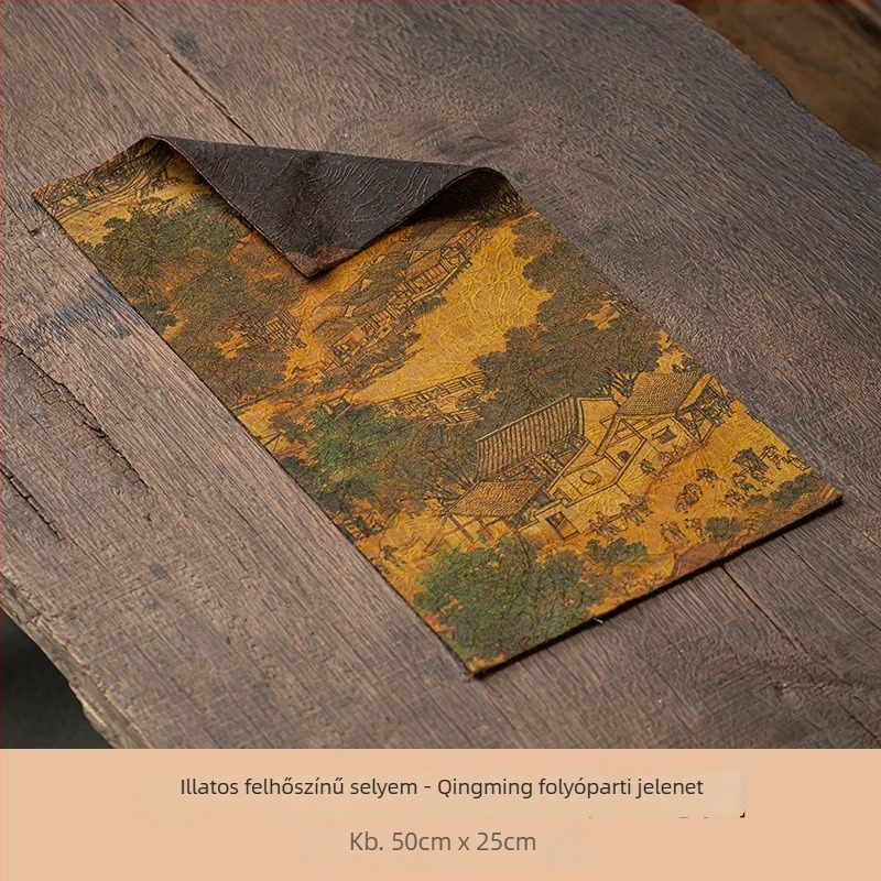 Teaceremónia matrac – kettős oldalú, Zen stílusú, teáskanna alátét, anyag: szövet; Tömeg: 0,5 kg; Csomagolás: tálca