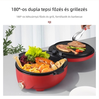 Star Arrow 1123 Elektromos palacsinta serpenyő kétoldali fűtéssel, sütés és pirítás, 1200W, 220V, gombos vezérlés, 4–5 főre