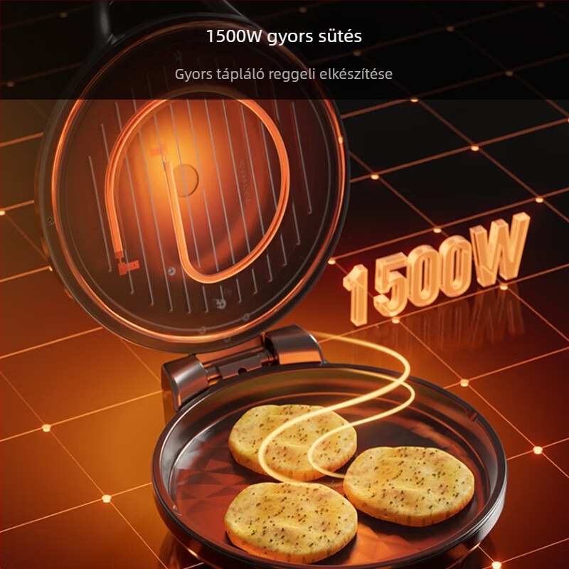 Joyoung JK-30K09 Elektromos palacsinta készítő, 1600W, kétoldali melegítés, függő tálca kialakítás, tálca mélysége 2,5 cm