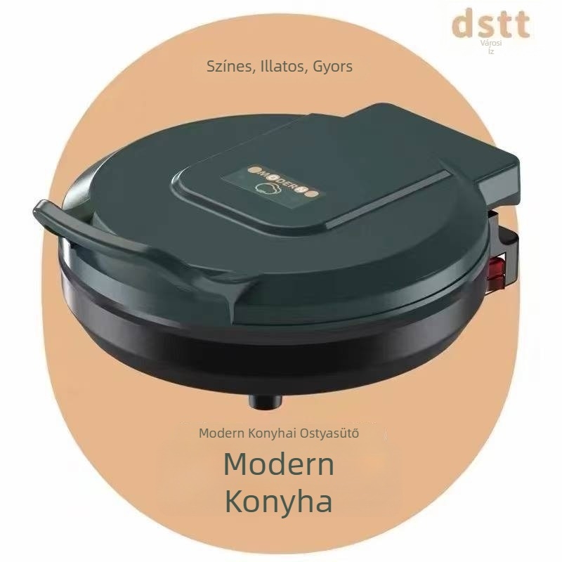 Konyhai elektromos palacsinta grill háztartási használatra, kétoldali fűtés, automatikus kikapcsolás, nagy méret