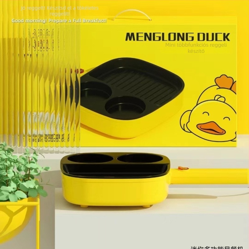 KWT-8807 3–in–1 elektromos reggeliző serpenyő: sütés, grillezés és pirítás, 1000W, 220V, átmerő legfeljebb 25 cm