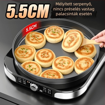 Elektromos torta-serpenyő AUX/OX AKP-40A16-DM-ABC, egyoldali fűtés, felfüggesztés nélküli kialakítás