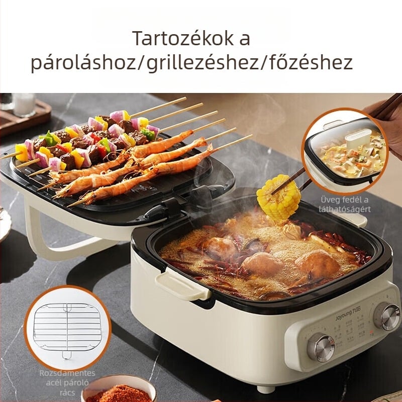 Elektromos palacsintasütő JK28-GK571, dupla oldali fűtés, 1000W+, 220V 50Hz, kivehető és mosható