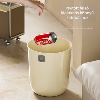 Háztartási szemetes – fedél nélküli, PP anyag, kapacitás 12 L felett, henger alakú