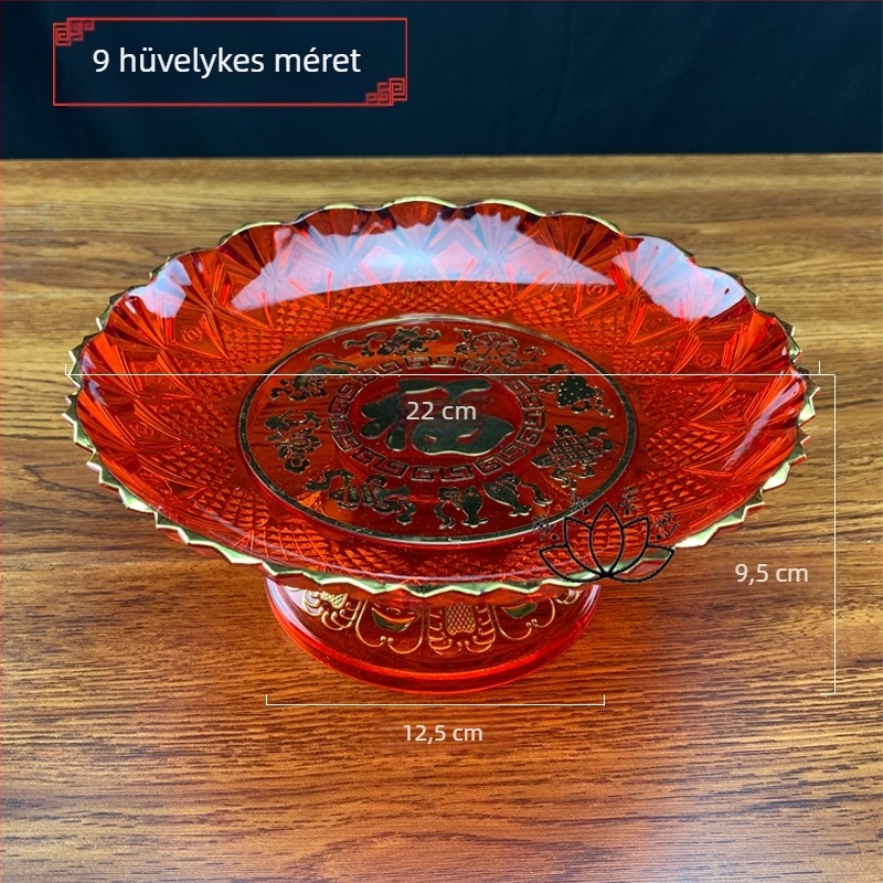 Műanyag gyümölcstál Jinbao Fruit Plate – Új kínai stílus