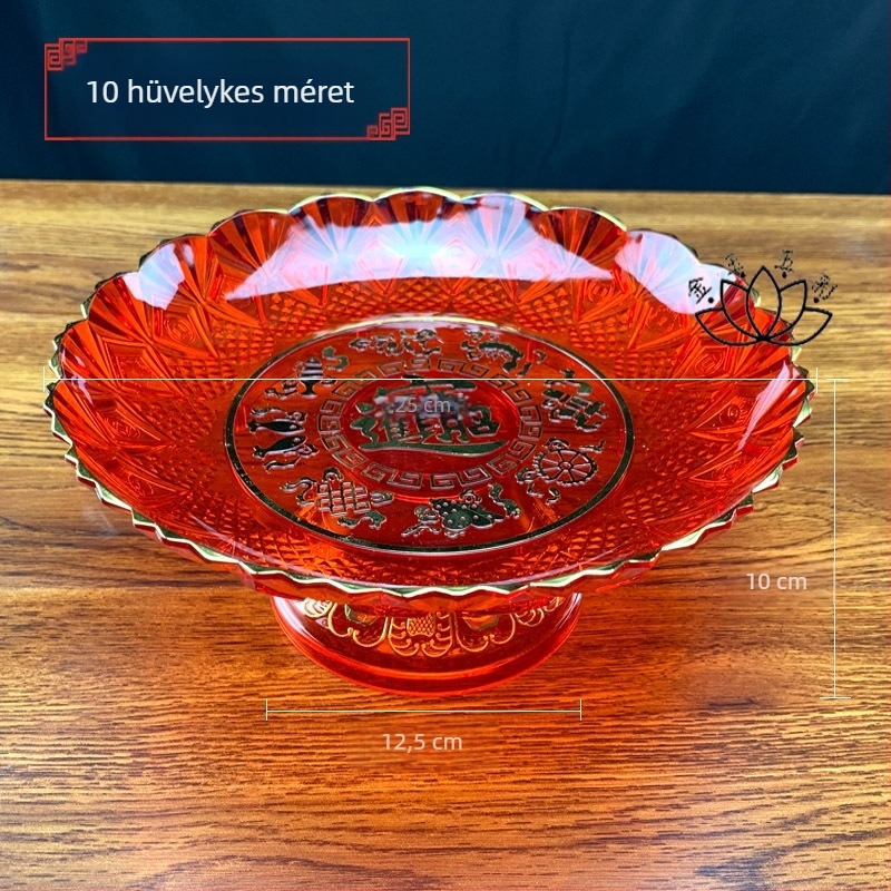 Műanyag gyümölcstál Jinbao Fruit Plate – Új kínai stílus