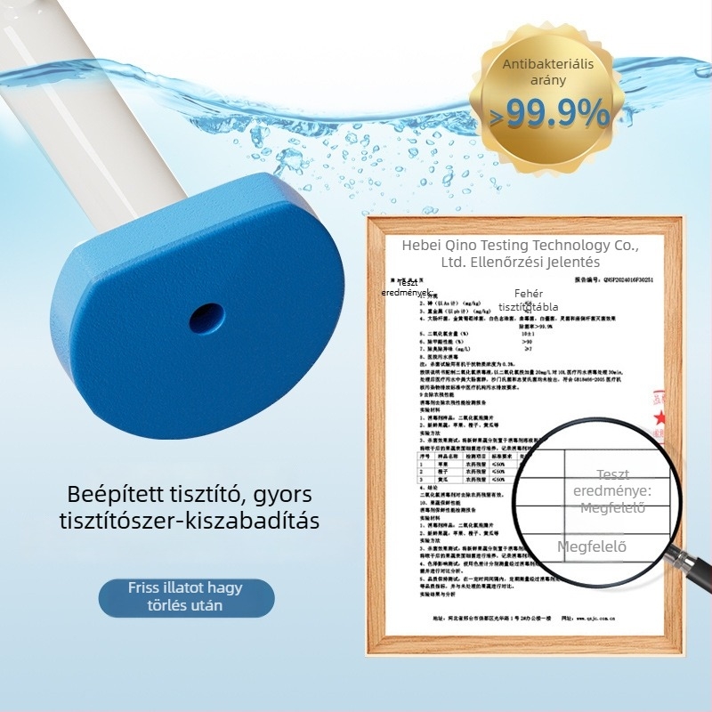 Egyszer használatos vécé-kefe – No-Dead-Angle, falra szerelhető, műanyag, kiváló minőségű készlet