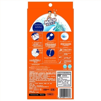 Mr. Muscle WC-kefe hosszú nyéllel, cserélhető fejjel, műanyag