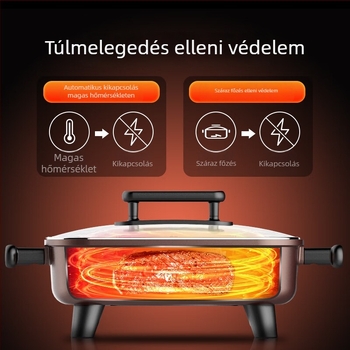 Midea MC-DY3030Easy102 Otthoni elektromos hot pot, 6 l, 220 V, 1201–1500 W, egyoldali fűtés, 5–6 személy számára