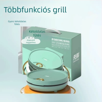Xianke mélyített elektromos palacsinta serpenyő kettős fűtéssel, függő grill, multifunkcionális, átmérő 29–31 cm, 1360 W
