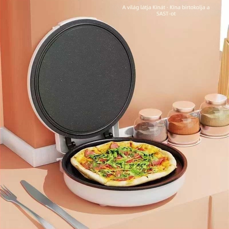 Elektromos palacsintasütő, nagy teljesítmény, kétoldalas fűtés, átmérő 25–30 cm, háztartási kivitel
