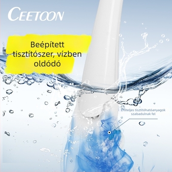 Egyszer használatos WC-ecset – Öntisztító, cserélhető fej és WC-tisztítóval (Ceetoon, Bh-001, Műanyag, Modern minimalista stílus)