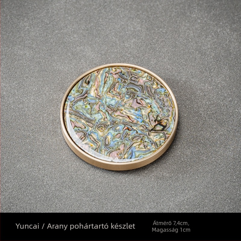 Pohár alátét, bakelit anyag, megfizethető lux stílus, Dehua eredet, 2024 őszén bevezetés, színes dobozos csomagolás