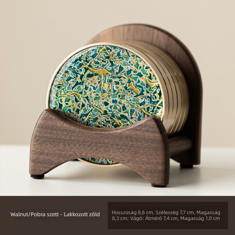 Pohár alátét, bakelit anyag, megfizethető lux stílus, Dehua eredet, 2024 őszén bevezetés, színes dobozos csomagolás