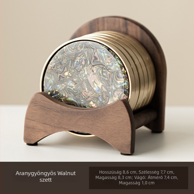 Pohár alátét, bakelit anyag, megfizethető lux stílus, Dehua eredet, 2024 őszén bevezetés, színes dobozos csomagolás