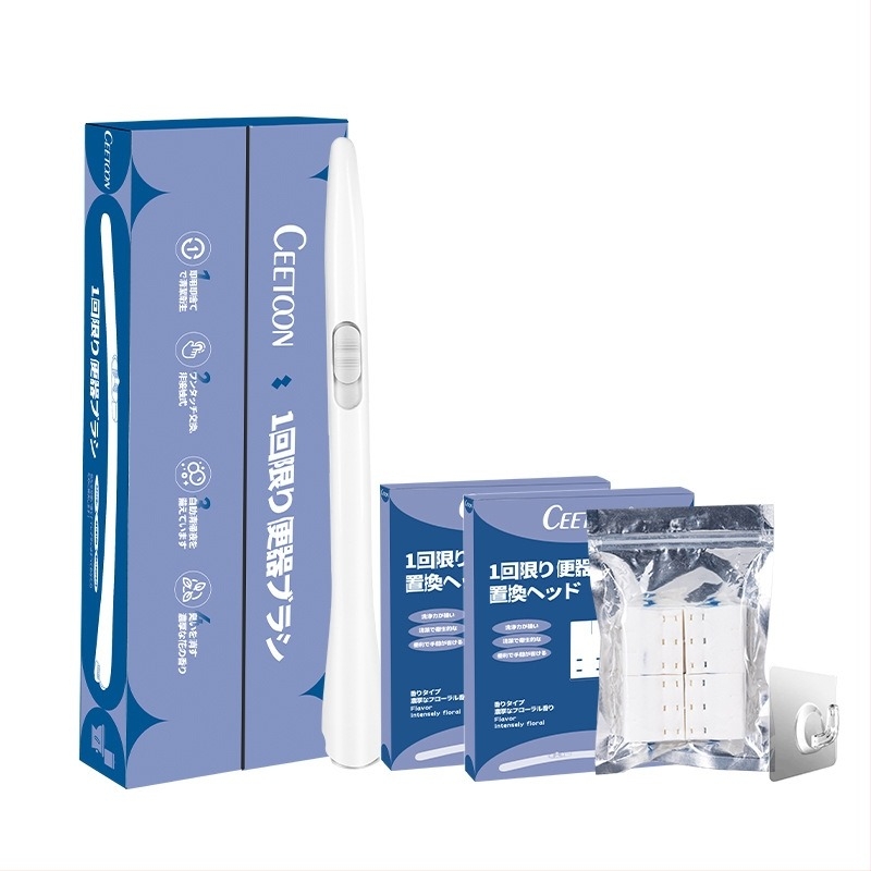 Ceetoon WC-kefés készlet cserélhető fejű, műanyag, modern minimalist stílus