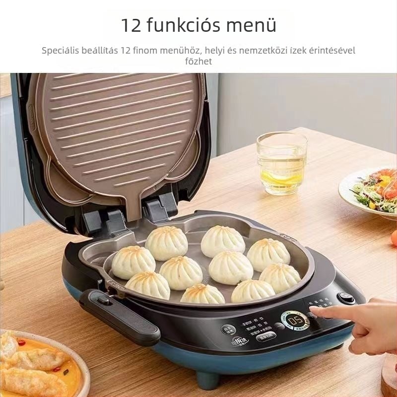 Elektromos palacsinta sütő, kétoldalas fűtés, modell MC-JKE3075, leválasztható és mosható