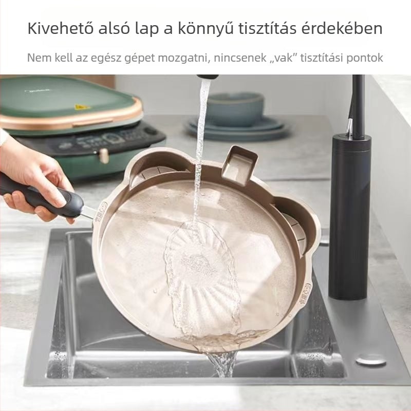 Elektromos palacsinta sütő, kétoldalas fűtés, modell MC-JKE3075, leválasztható és mosható