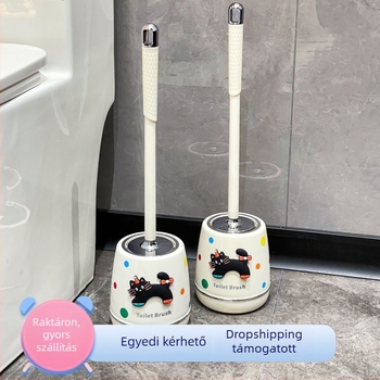 Toalett-kefe készlet, falra szerelhető, fúrás nélkül, 2025-ös új modell; műanyag; Plum House; 28 darab.