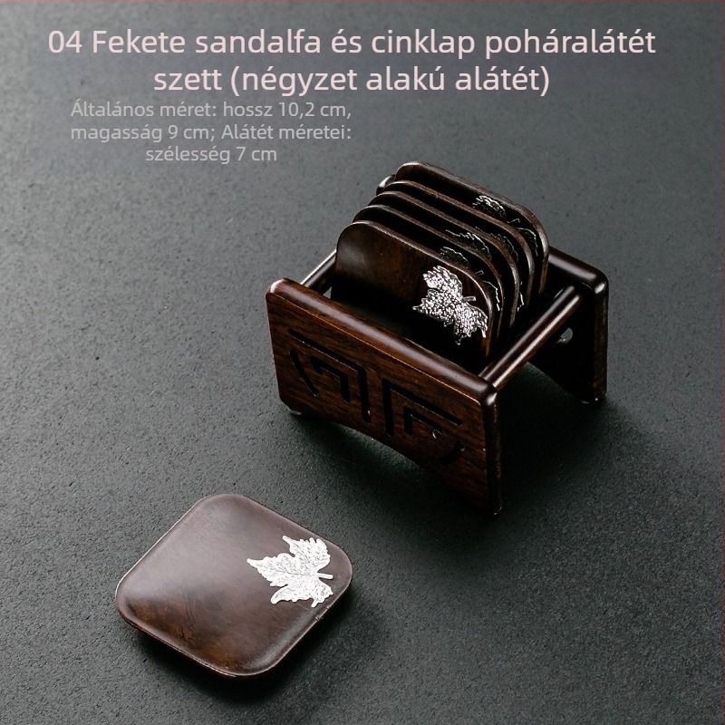 Fából készült teás tál és csésze tartó — modern egyszerű stílus, származás Dehua, márka Grand Shantang