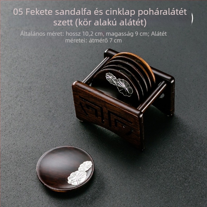 Fából készült teás tál és csésze tartó — modern egyszerű stílus, származás Dehua, márka Grand Shantang